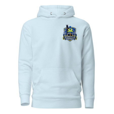 Sweat Prémium Floqué H/F Ecurie Cepparulo Bleu Clair