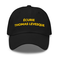 Casquette Brodée Ecurie Thomas Levesque Noir