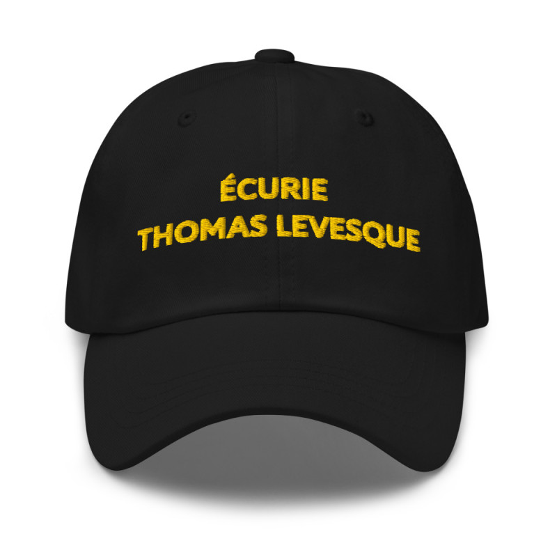 Casquette Brodée Ecurie Thomas Levesque Noir
