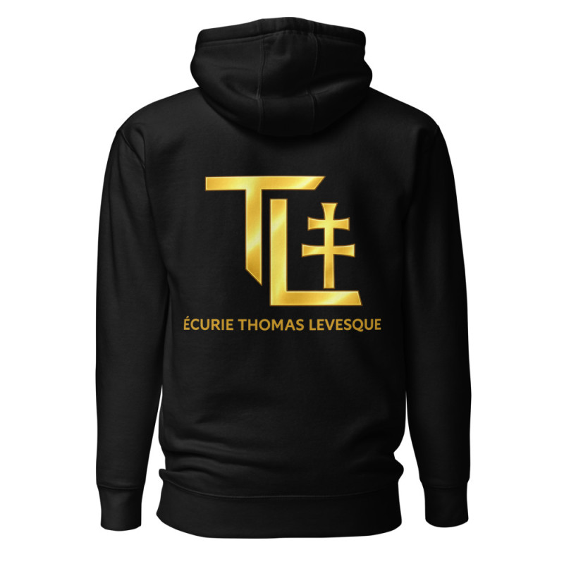 Sweat Prémium Floqué H/F Ecurie Thomas Levesque Noir