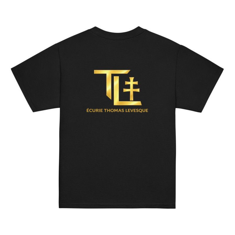 T-shirt Floqué Ecurie Thomas Levesque Noir