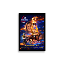 Poster 21X30 A4 Mat Affiche Victoire prix de France 2026 Photos Hippique Racing France