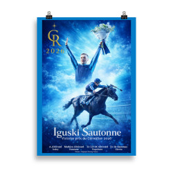 Poster 50X70 Mat Affiche Victoire prix  Cornulier 2026 Photos Hippique Racing France