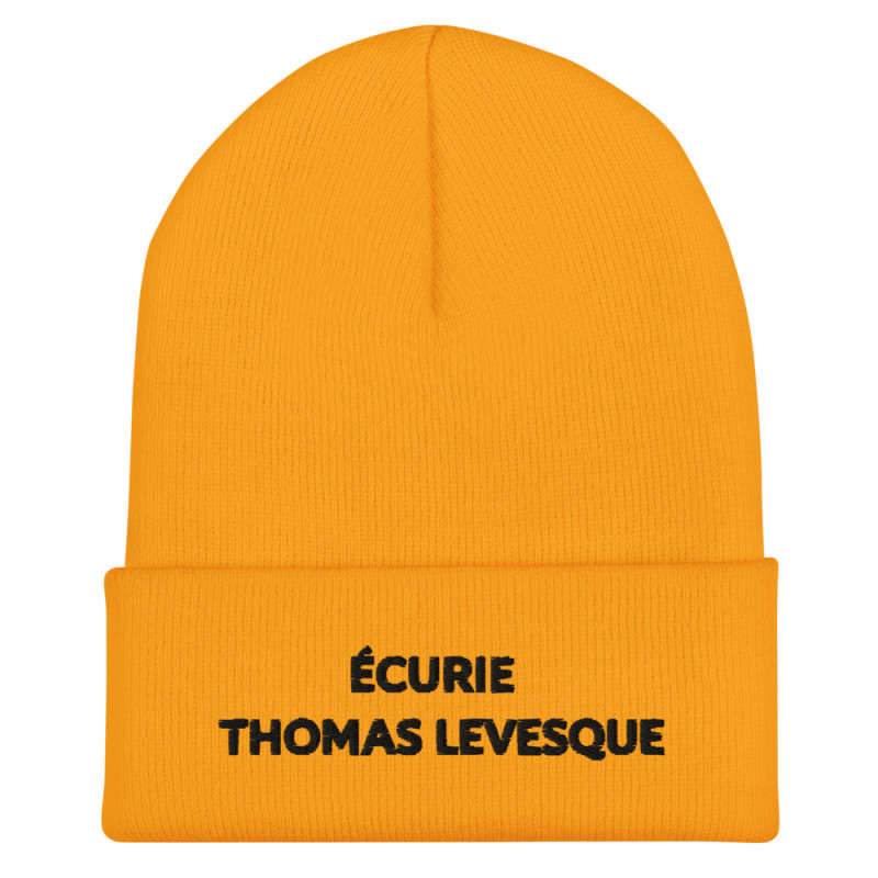 Bonnet Brodé Ecurie Thomas Levesque (Jaune)