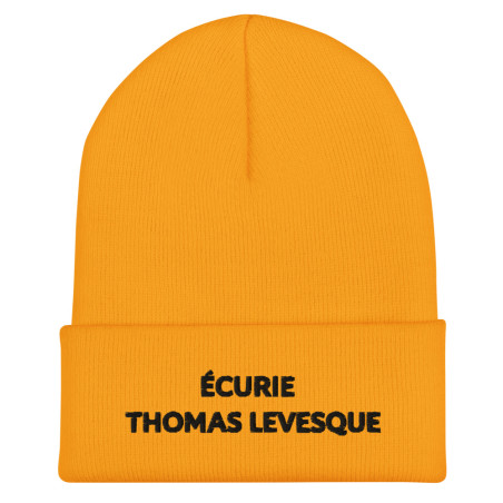 Bonnet Brodé Ecurie Thomas Levesque (Jaune)