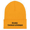 Bonnet Brodé Ecurie Thomas Levesque (Jaune)