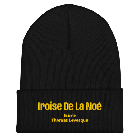 Bonnet Brodé Iroise De La Noé (Noir)