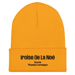 Bonnet Brodé Iroise De La Noé (Jaune)