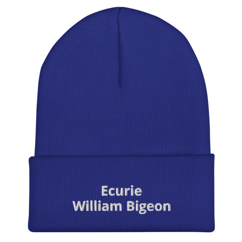 Bonnet Brodé Ecurie William Bigeon (Bleu)