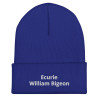 Bonnet Brodé Ecurie William Bigeon (Bleu)