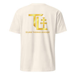 T-shirt Flocage Unisexe Logo Thomas Levesque (Beige)