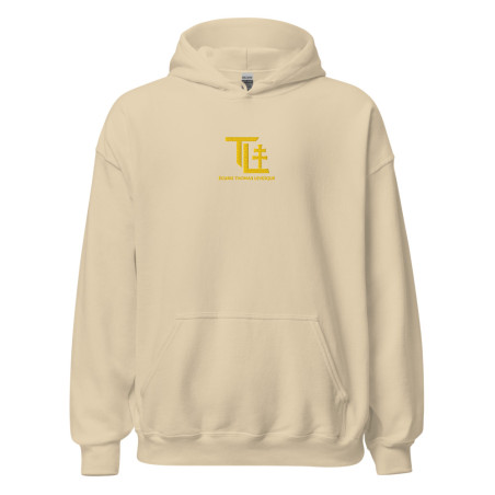 Sweat à capuche Logo Thomas Levesque (Beige)