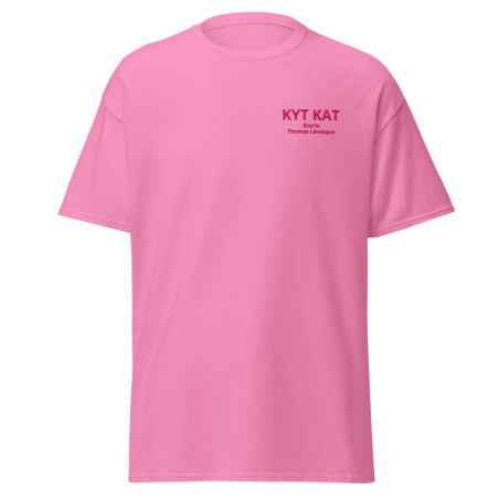 T-shirt Brodé Unisexe Kyt Kat (Rose)