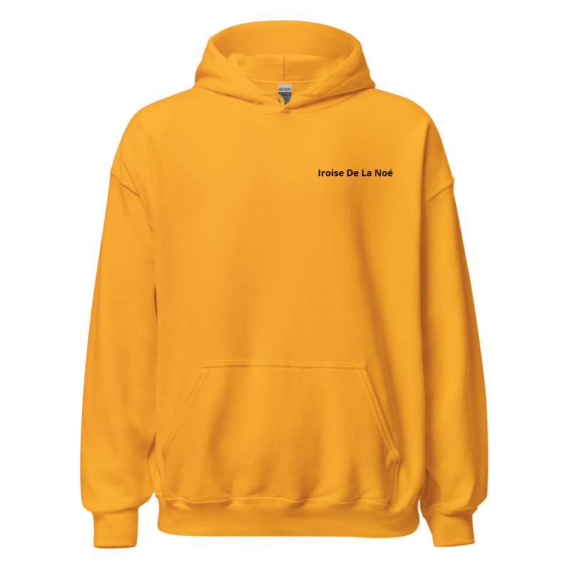 Sweat à capuche Flocage Iroise De La Noé (Jaune)
