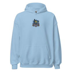 Sweat à capuche Brodé Logo Cepparulo (Bleu Ciel)