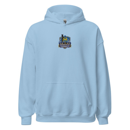 Sweat à capuche Brodé Logo Cepparulo (Bleu Ciel)