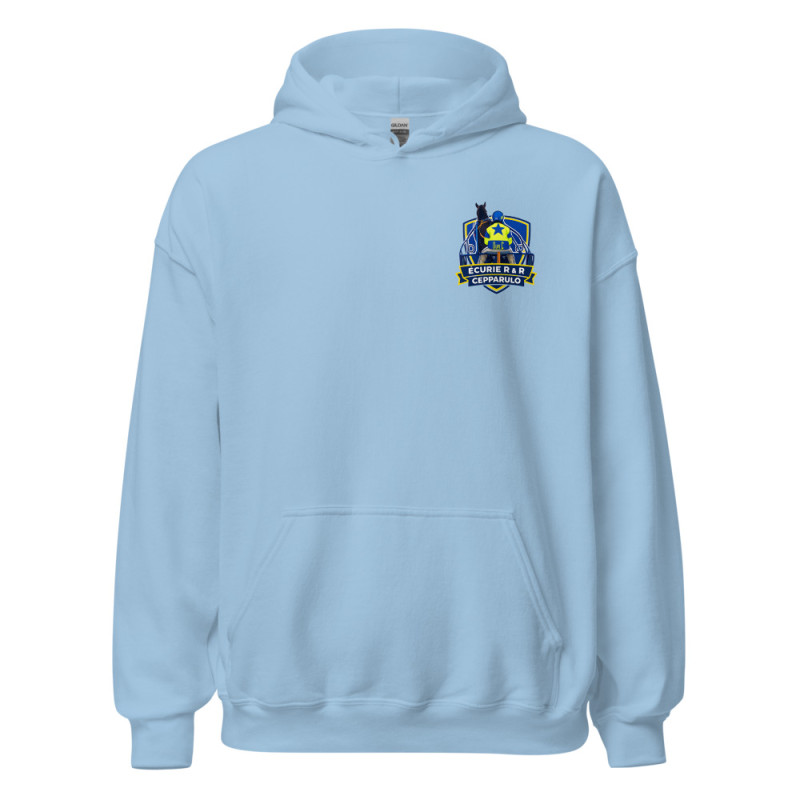 Sweat à capuche Logo Flocage Cepparulo (Bleu Ciel)