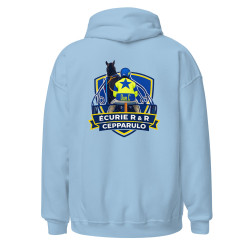 Sweat à capuche Logo Flocage Cepparulo (Bleu Ciel)