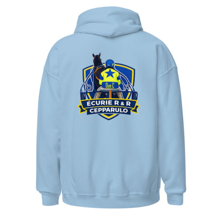 Sweat à capuche Logo Flocage Cepparulo (Bleu Ciel)