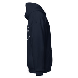 Sweat à capuche Logo Flocage William Bigeon (Bleu)