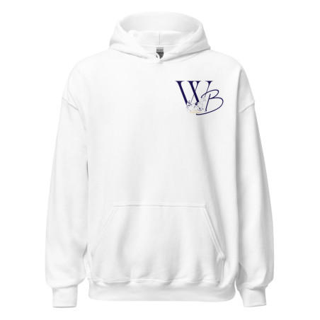 Sweat à capuche Logo Flocage William Bigeon (Blanc)