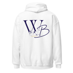 Sweat à capuche Logo Flocage William Bigeon (Blanc)