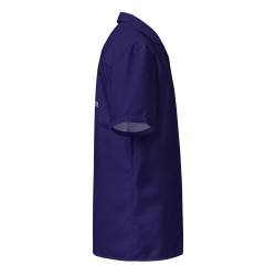 Chemise à boutons unisexe Logo William Bigeon (Bleu)