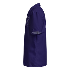 Chemise à boutons unisexe Logo William Bigeon (Bleu)