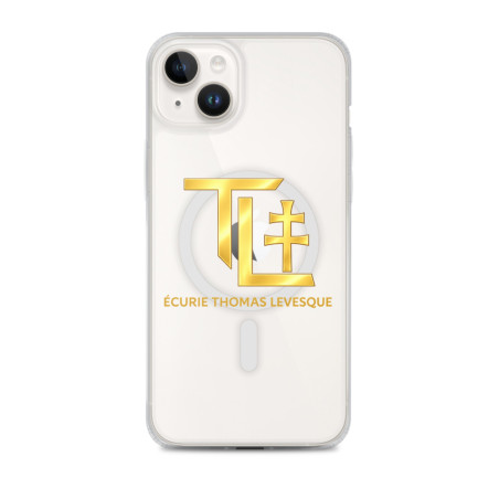 Coque transparente pour iPhone® avec MagSafe® Logo Ecurie Thomas Levesque