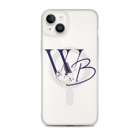Coque transparente pour iPhone® avec MagSafe® Logo William Bigeon