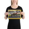 Poster 21X30 Arrivée Prix de France 2026 - photos course hippodrome p…