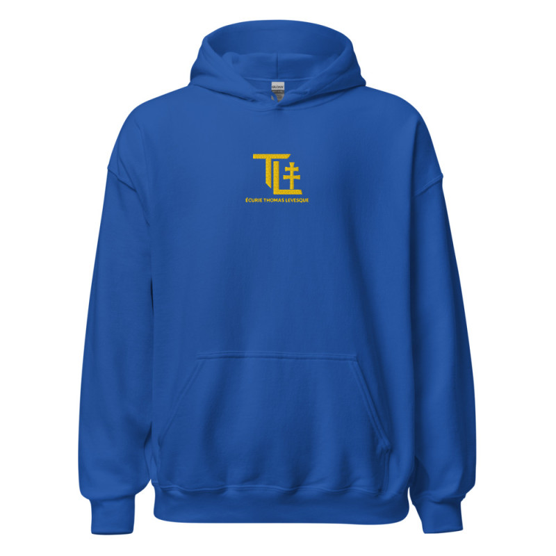 Sweat à capuche Brodé Logo Thomas Levesque (Bleu) - photos course h...