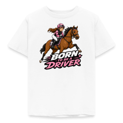 T-shirt Enfant 3-8 Ans Born to be a driver (4 Coloris)