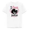 T-shirt Ado 9-14 Ans I love my horse (3 Coloris)