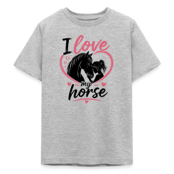 T-shirt Ado 9-14 Ans I love my horse (3 Coloris)