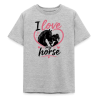 T-shirt Ado 9-14 Ans I love my horse (3 Coloris)