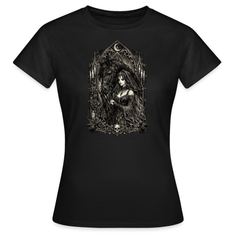 T-shirt Femme Gothique Horse (3 Coloris)