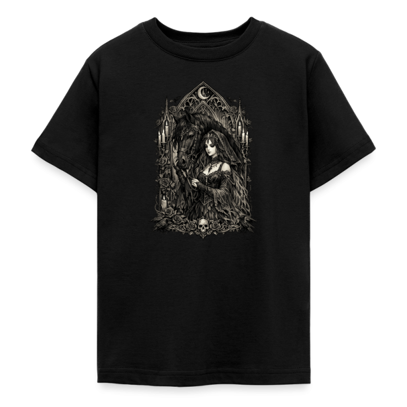 T-shirt Ado 9-14 Ans Gothique Horse (3 Coloris)