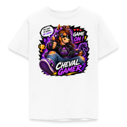 T-shirt Enfant 3-8 Ans Gameuse Horsy (3 Coloris)