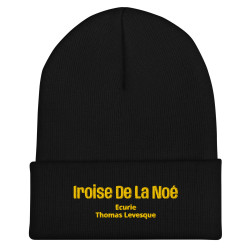Bonnet Brodé Iroise De La Noé Noir