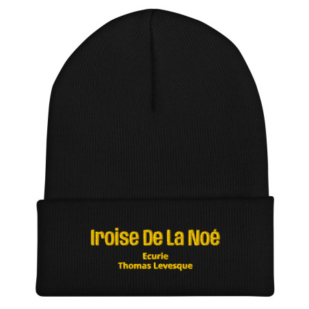 Bonnet Brodé Iroise De La Noé Noir