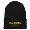 Bonnet Brodé Iroise De La Noé Noir